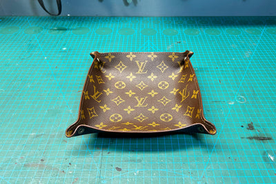 AIRTAG HOLDER UPCYCLED VINTAGE LV MONOGRAM