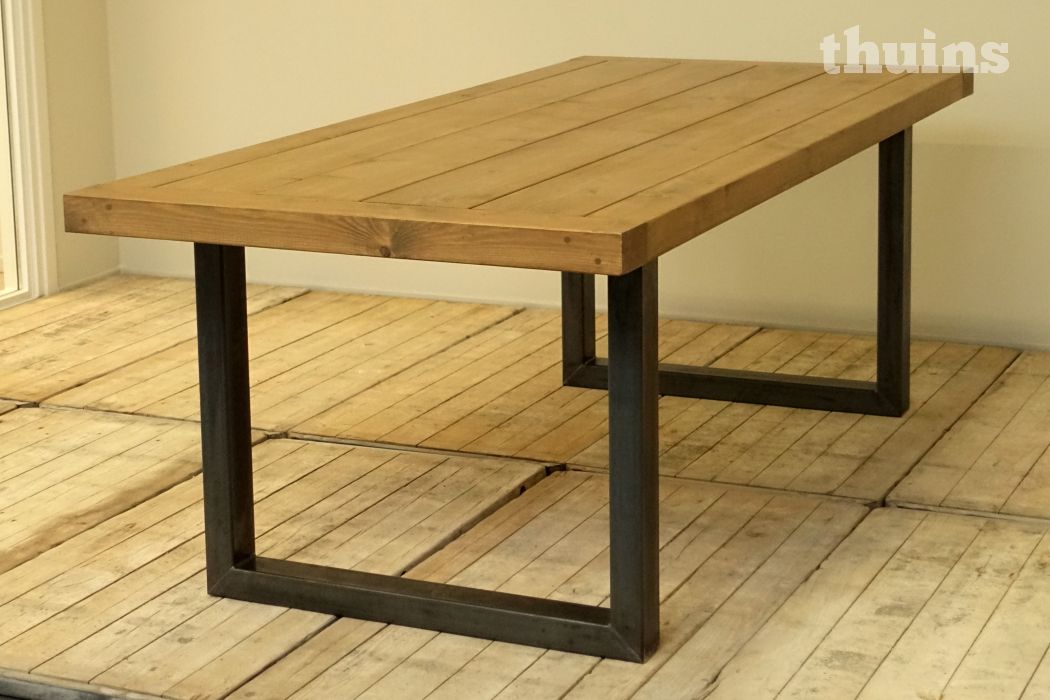 Wonderbaar Tafel stalen poten Urban | Op maat | 2 weken levertijd | Thuins.nl BI-31