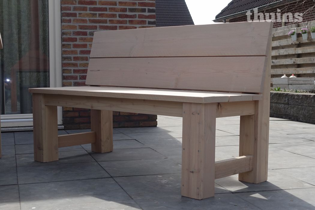 Onwijs Tuinbank rugleuning Douglas hout Original | Op maat binnen 2 weken IX-04