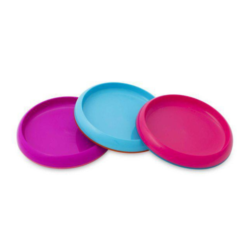 Ali & Oli Silicone Suction Divided Plate Pink