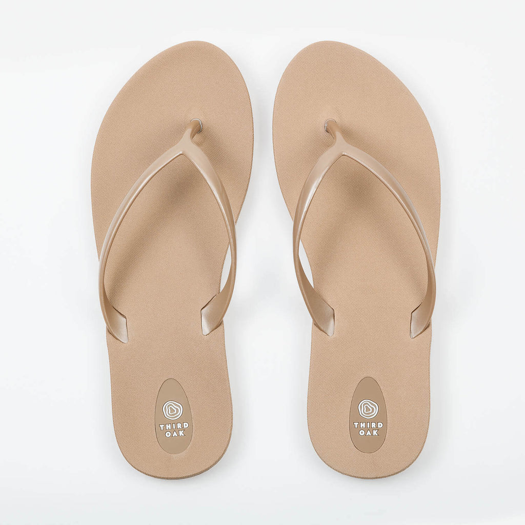 Third Oak Shoes | Scout Toffee Copper | Recycled Flip Flops