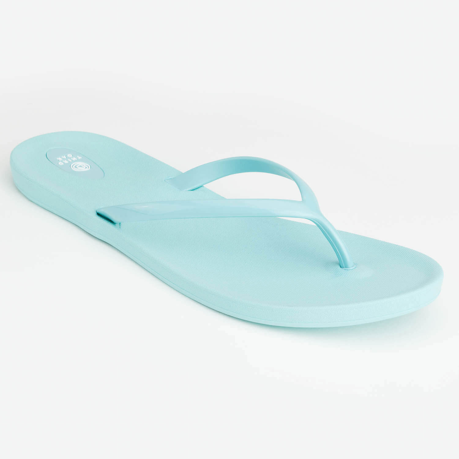 sky blue flip flops