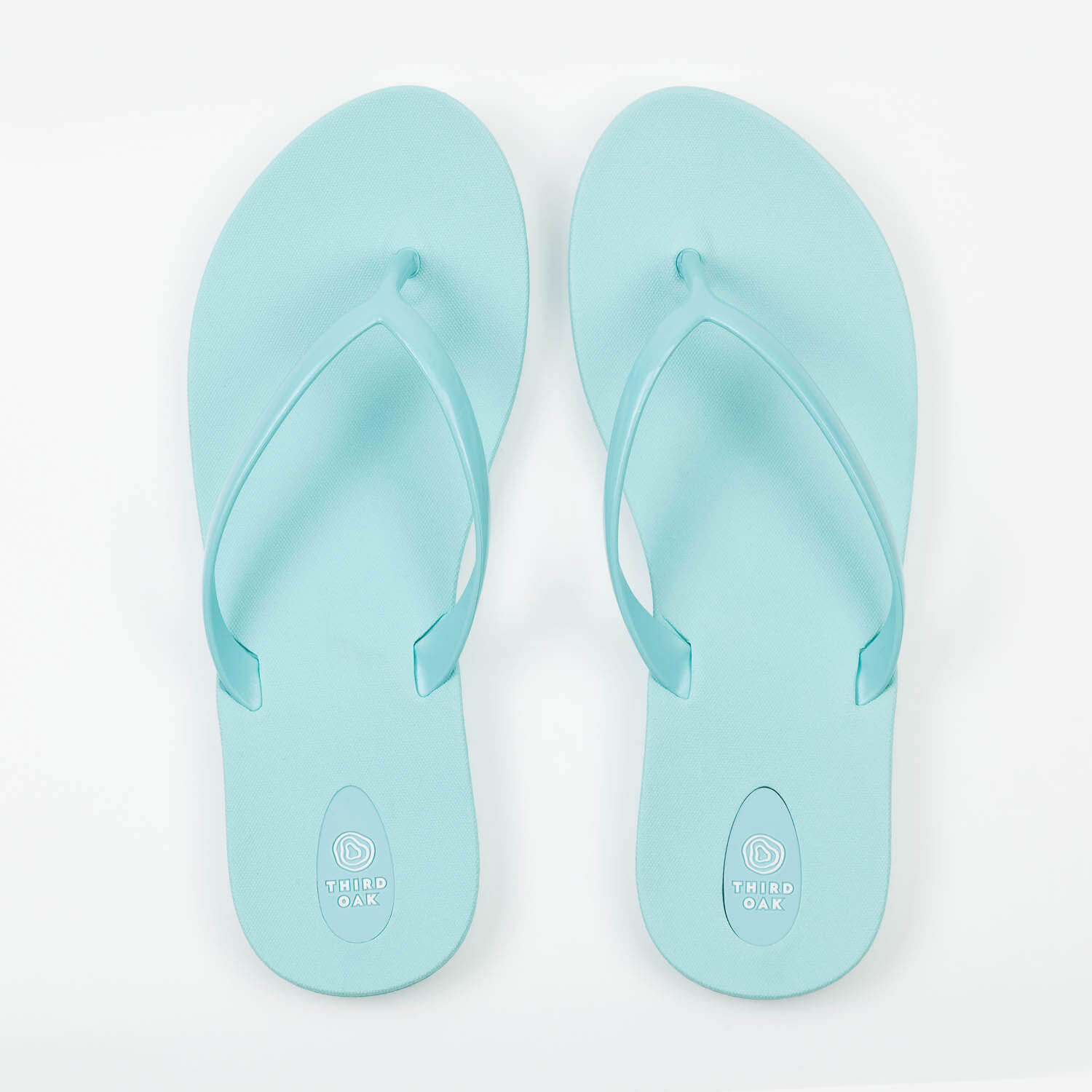womens light blue flip flops