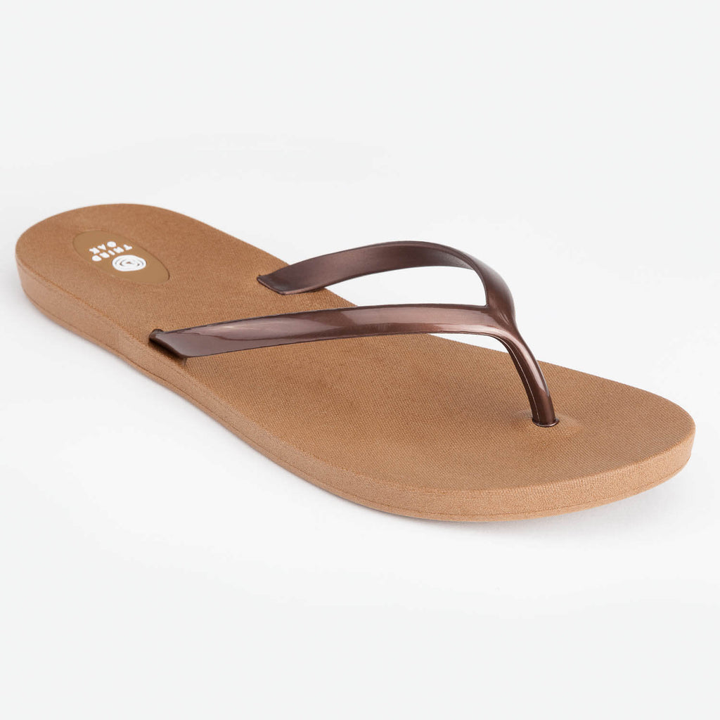 Third Oak Shoes | Scout Toffee Copper | Recycled Flip Flops