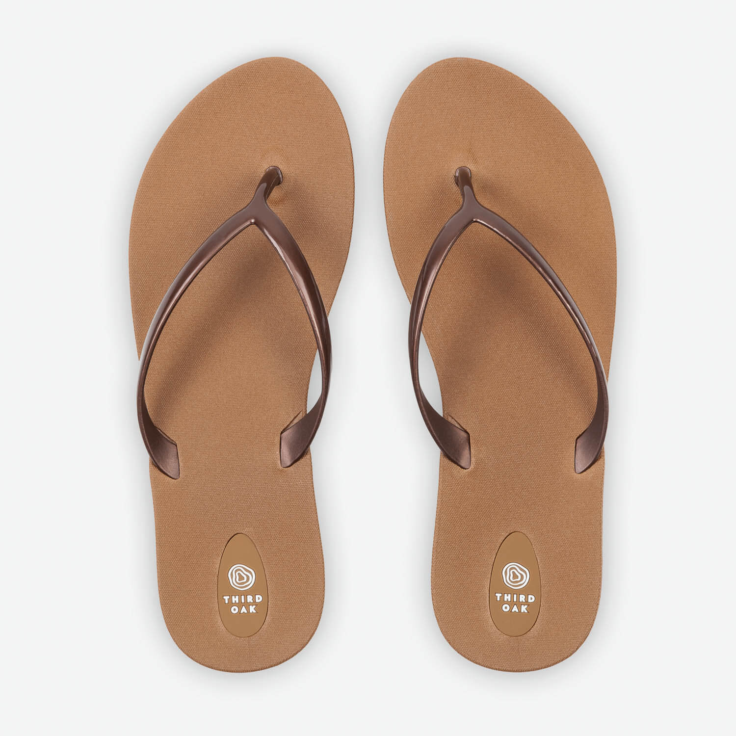 Third Oak Shoes | Toffee Copper Recycled Flip Flops