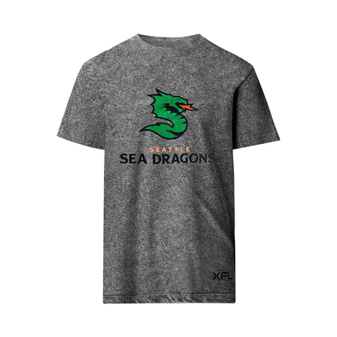 XFL Football Seattle Dragons Embroidered T-Shirt S-6XL, LT-4XLT NFL New