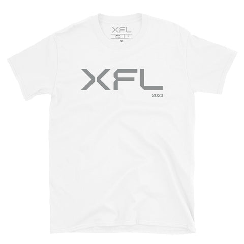 XFL 2023 Logo Silver Print T-Shirt
