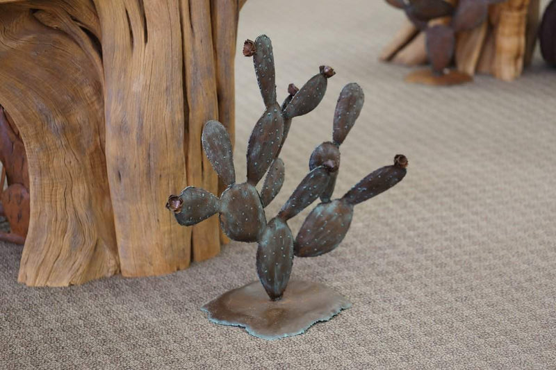 Prickly Pear Cactus | Metal Cactus Yard Art - Lema's ...