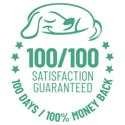 100/100 Satisfaction Guaranteed 100 Days / 100% Money Back