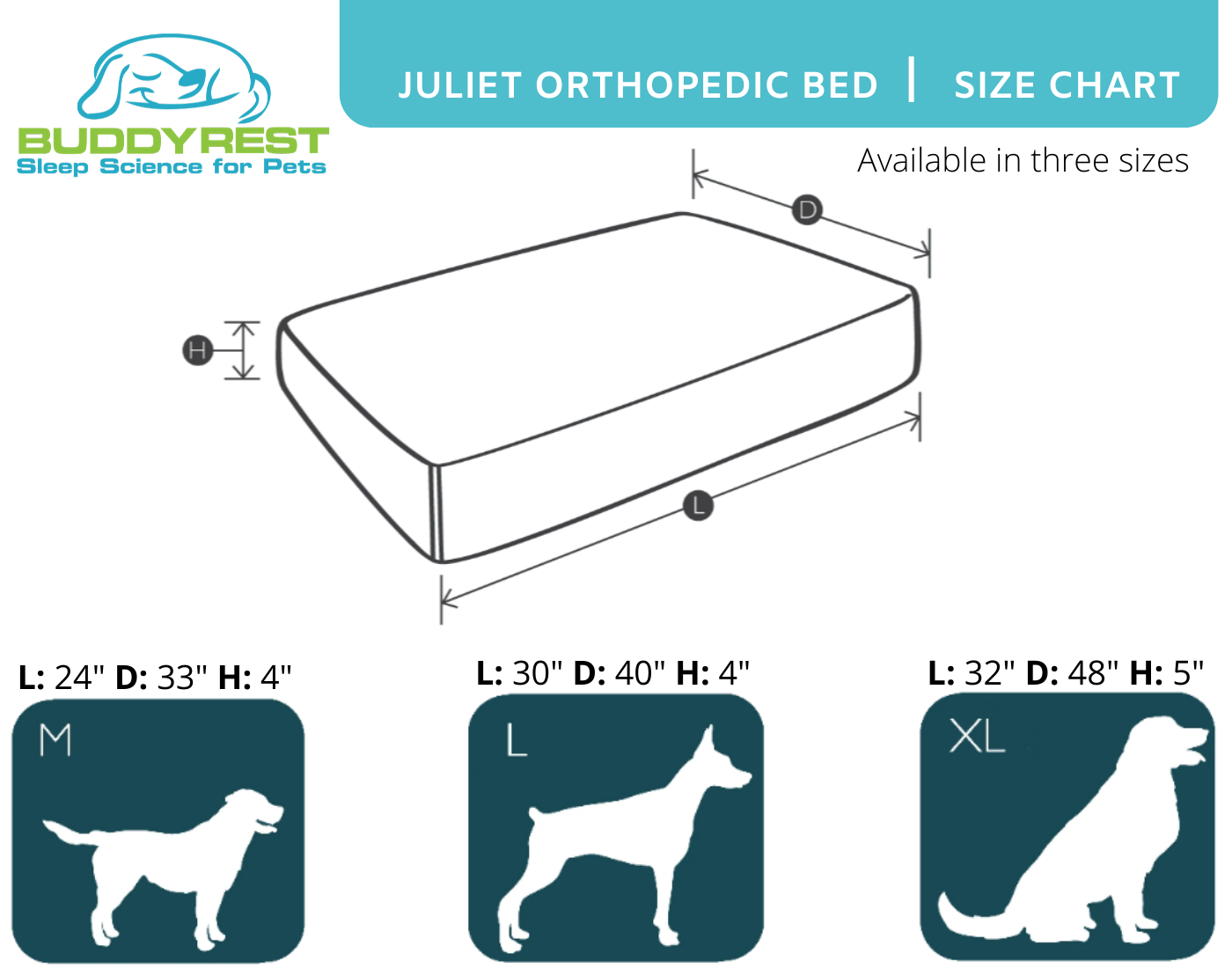 Juliet Size Chart