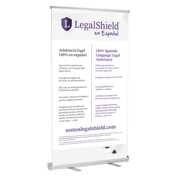 LegalShield en Espanol Retractable Banner Stands (47"x77")