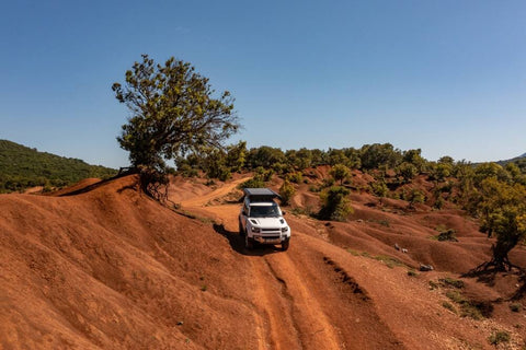 Overlanding vehicle on an expedition