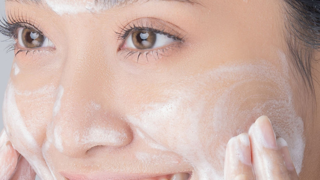 Woman using Tailor Skincare Gel Cleanser