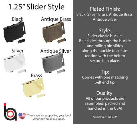 1.25" Slider Style Buckles