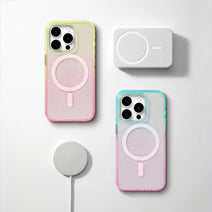 CLICK Clear Ombre Series iPhone 11 Case - Pink Purple Nav Image 3