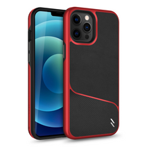 ZIZO DIVISION Series iPhone 12 / iPhone 12 Pro Case - Black & Red Nav Image 1