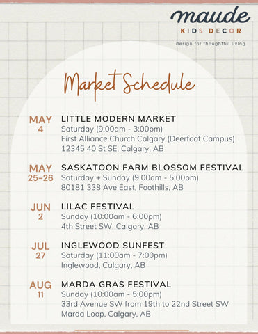 Upcoming Market Schedule