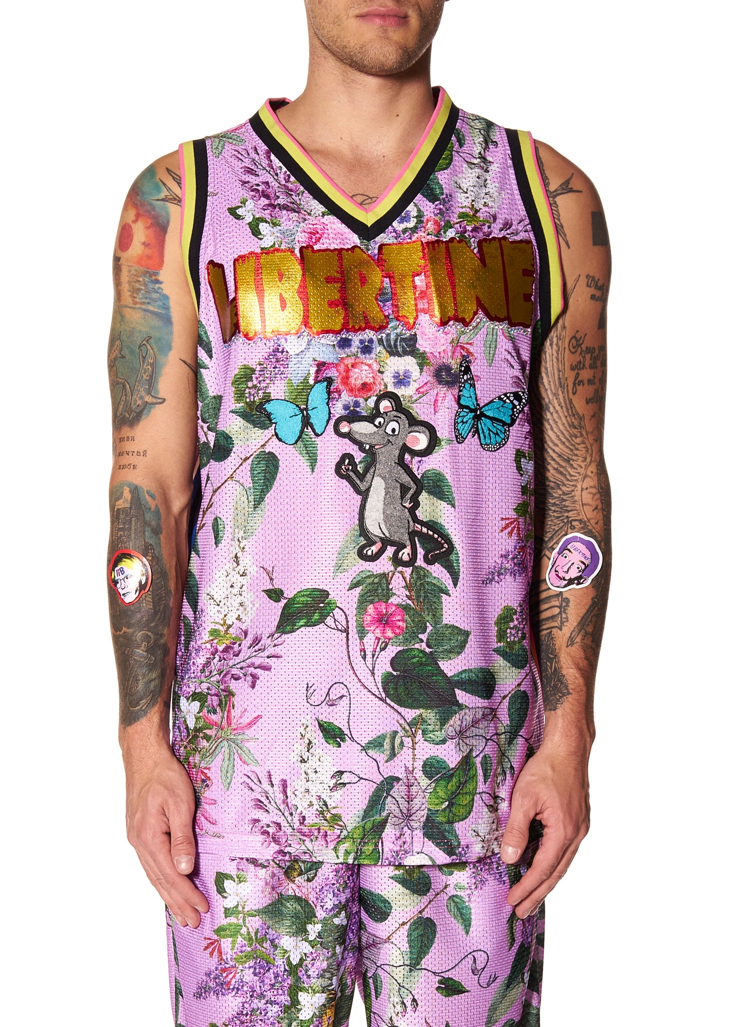 floral basketball jersey