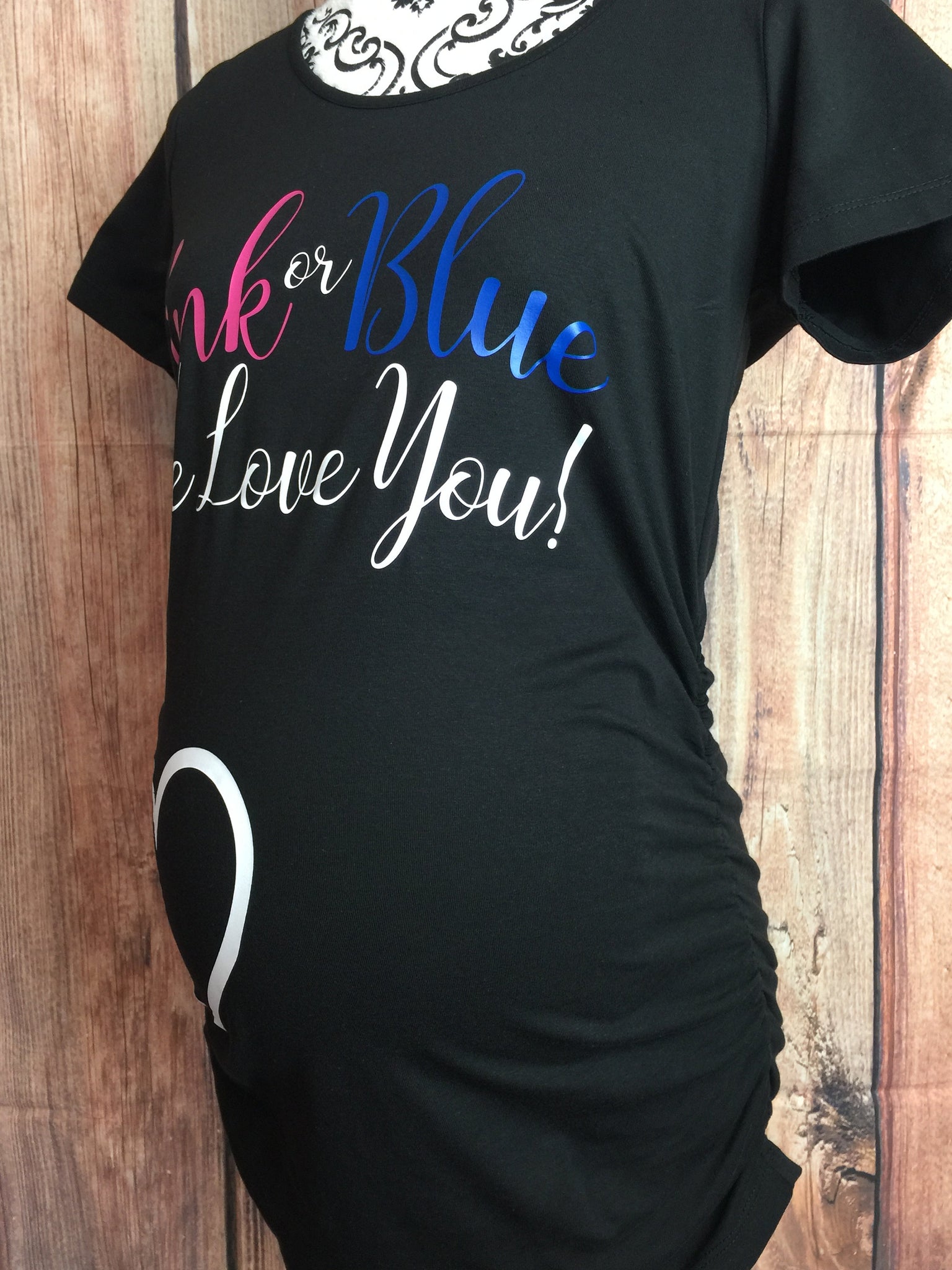 Download Pink Or Blue We Love You Couples Gender Reveal Shirts Pink Or Blue Gen Lili S Creative Designs