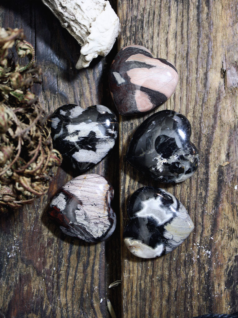 Silver Leaf Jasper Hearts Rite Of Ritual