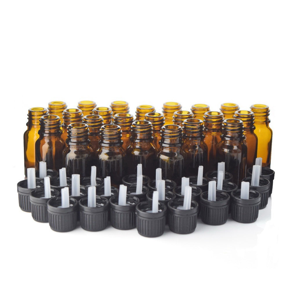 Download 10ml Amber Glass Euro Dropper Bottles (24 Pack) - The Essential Oilery