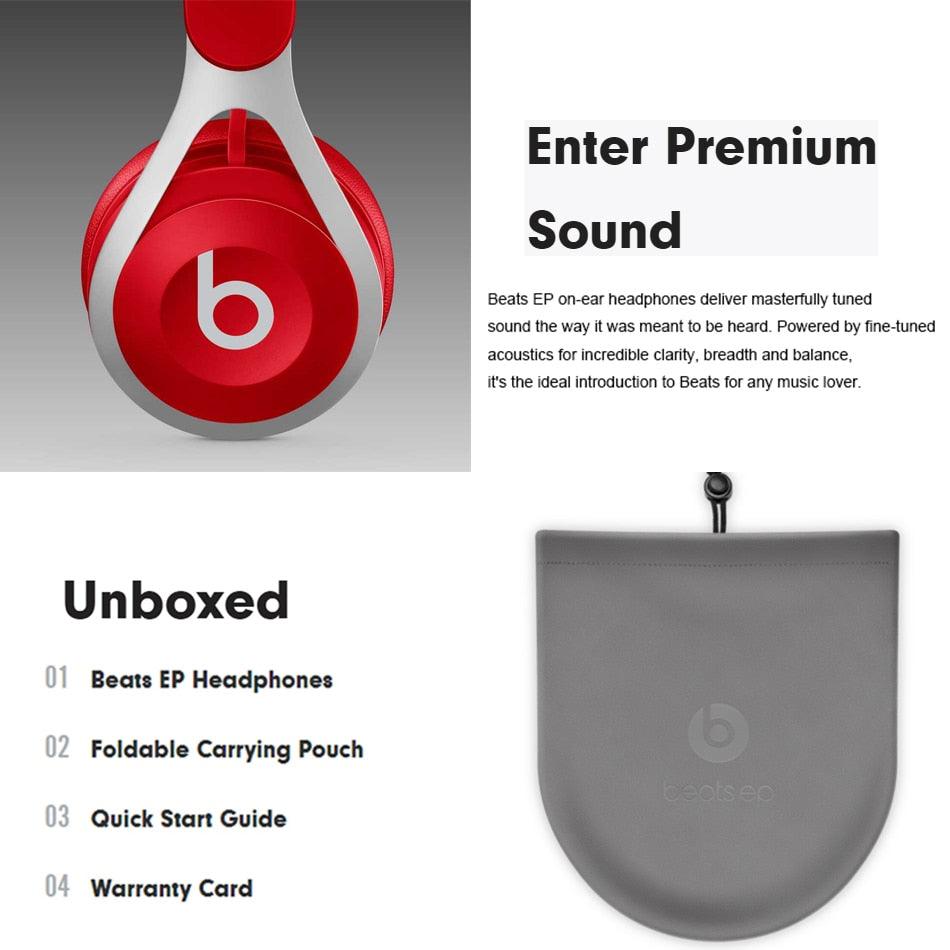 Beats EP Original Wired On-Ear Headphone Inline Volume Control Adjusta