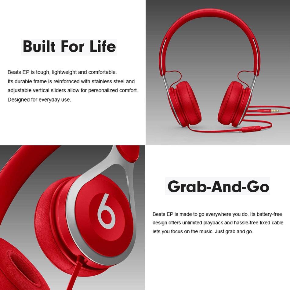 Beats EP Original Wired On-Ear Headphone Inline Volume Control Adjusta