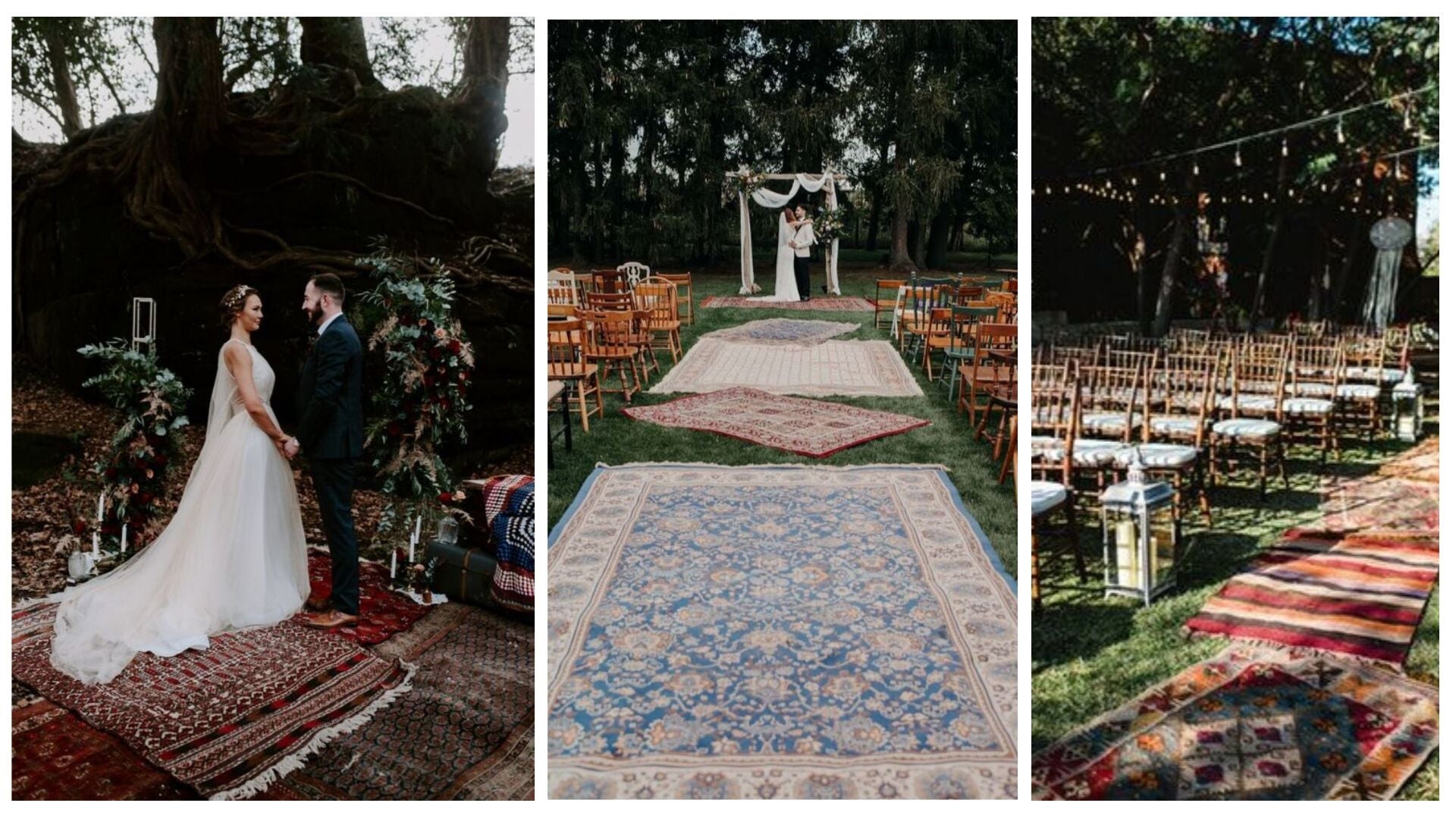 persian rugs layered