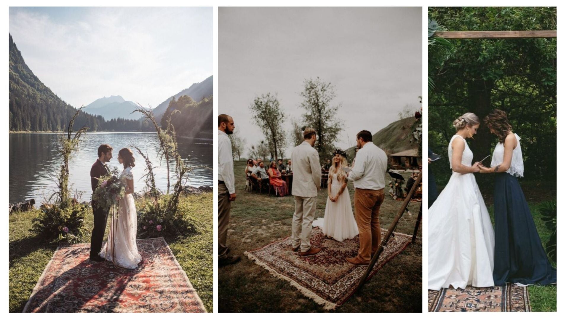 getting married on a persian rug tradition