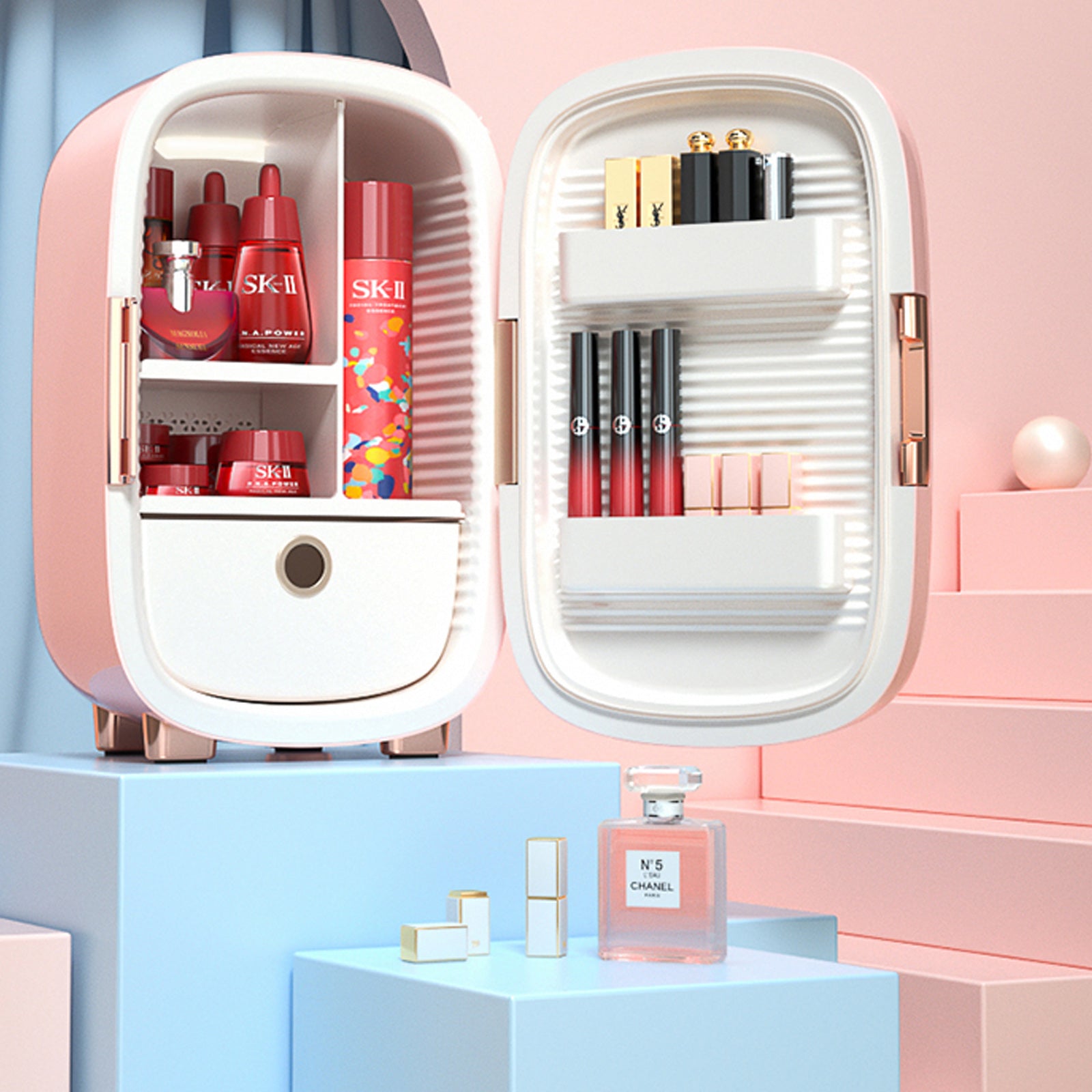 Professional Cosmetic Fridge Beauty Makeup Storage Refrigerator Pinkto Ottostore 5460