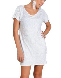 Luz De Ibiza White-Sequin-Shift-Dress-235x300 Do you dare with an all white look? Summer Collection  white look white summer collection   