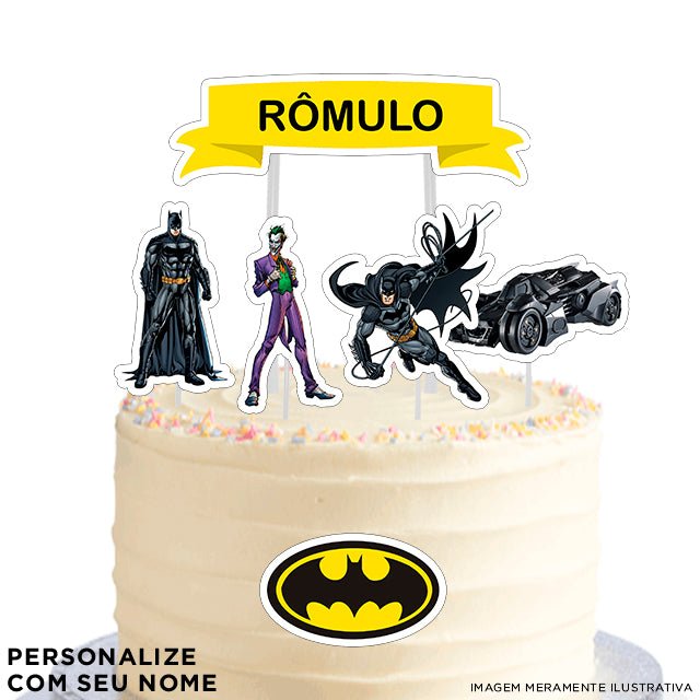 Topo de Bolo Personalizado Batman – Festa Prática