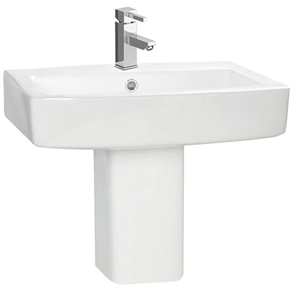 Denza 570mm Basin And Semi Pedestal Leeds Clearance Bathrooms