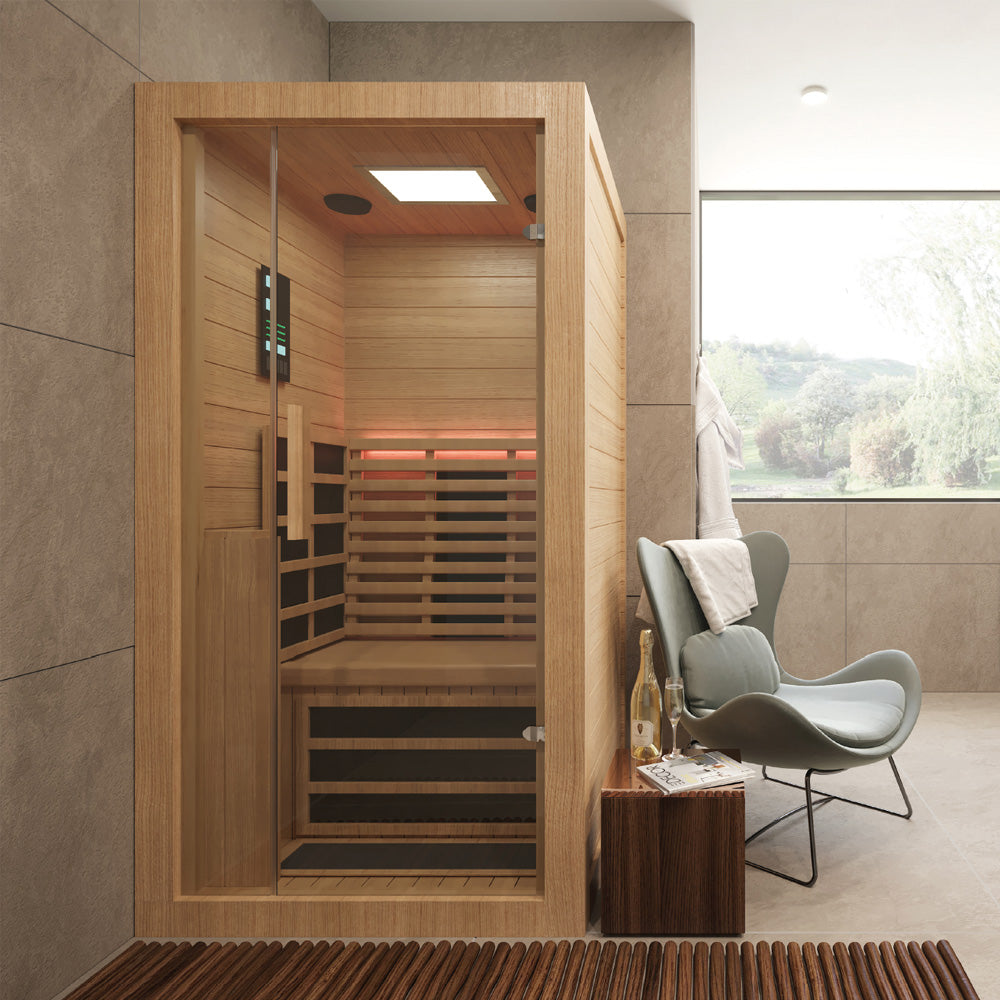 Relaxo Single Person Infra Red Home Sauna – Leeds Clearance Bathrooms