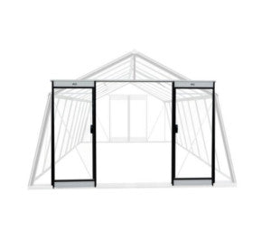 Serre de jardin en verre ACD portes doubles