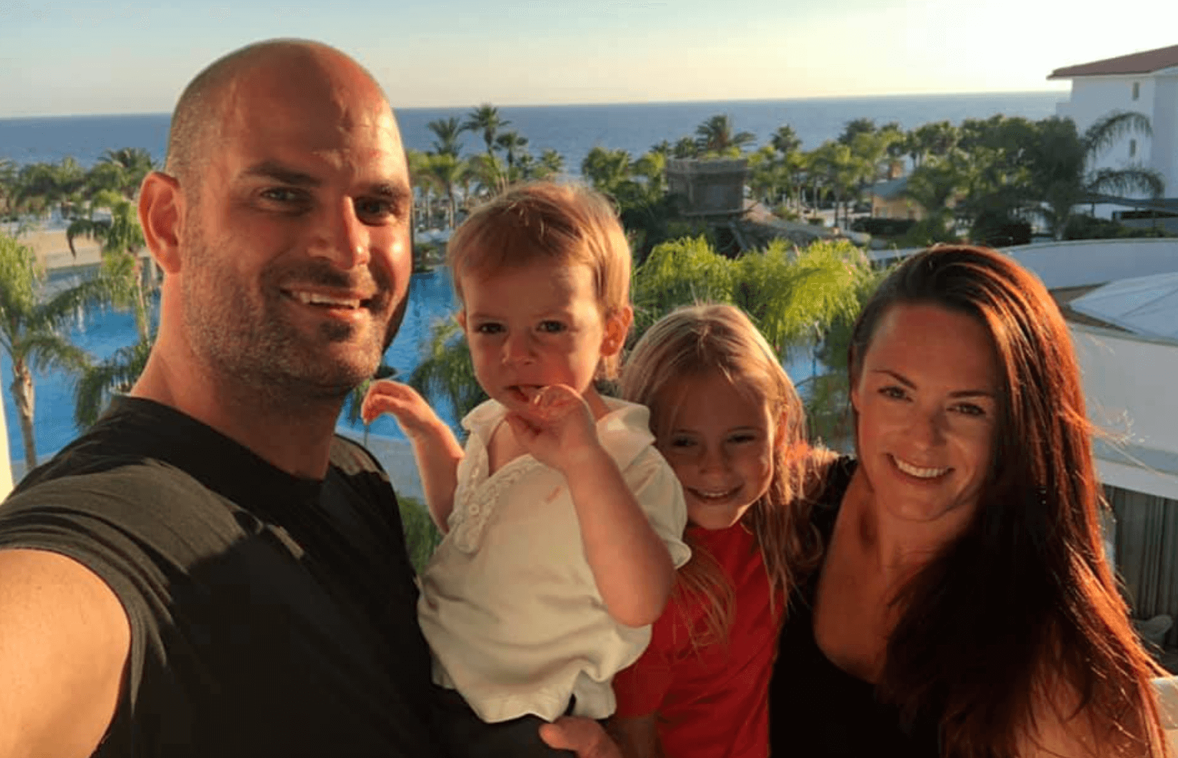 Co-founder Dan Evans with his family on a recent family vacation