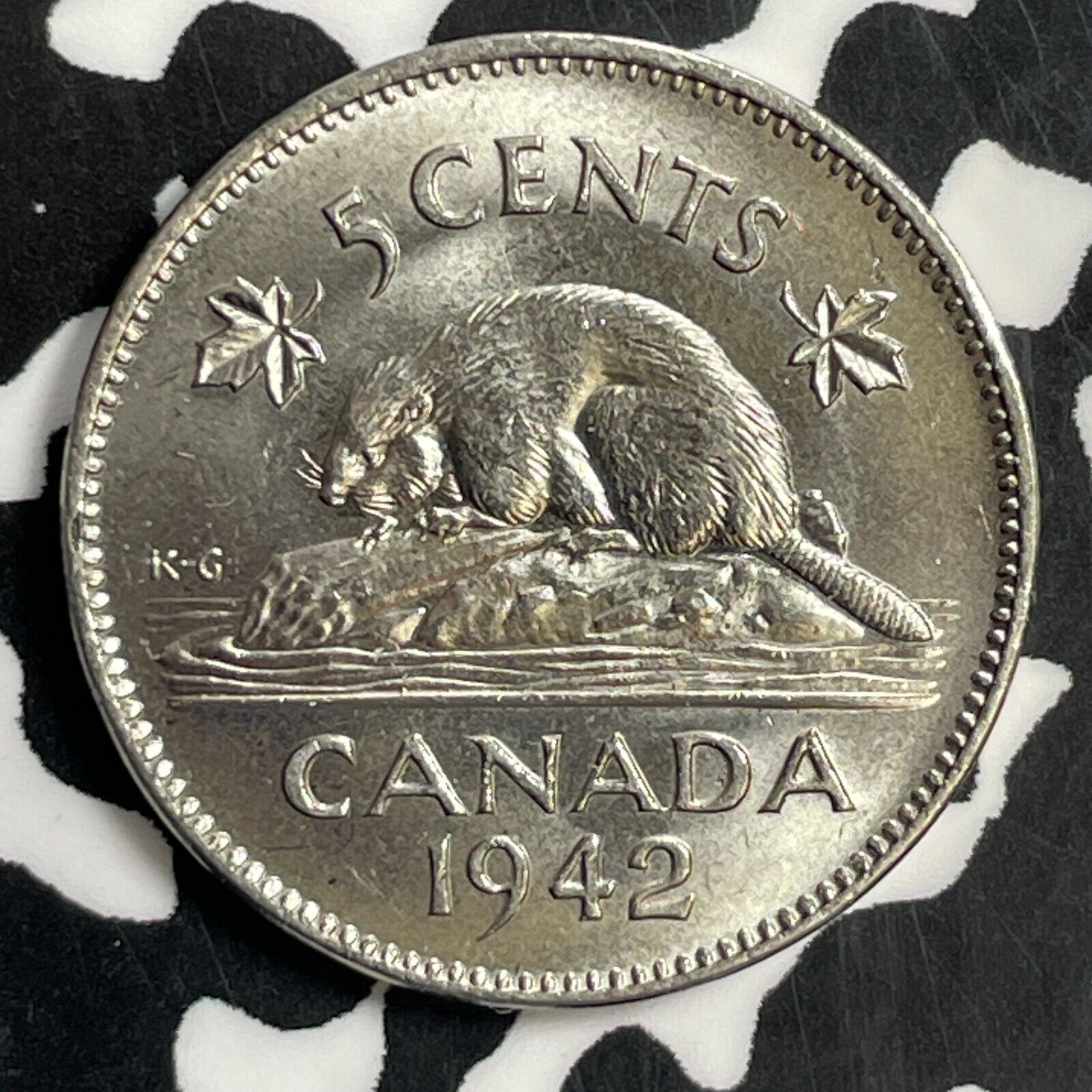 1942 Canada 5 Cents Lot#T0961 High Grade! Beautiful!