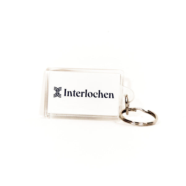 Stacked Interlochen Dimensional Brass Key Ring