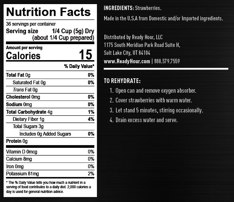 Freeze-Dried Sliced Strawberries