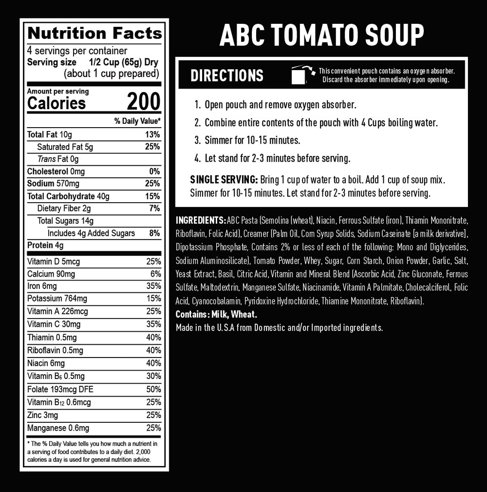 Nutritional Information