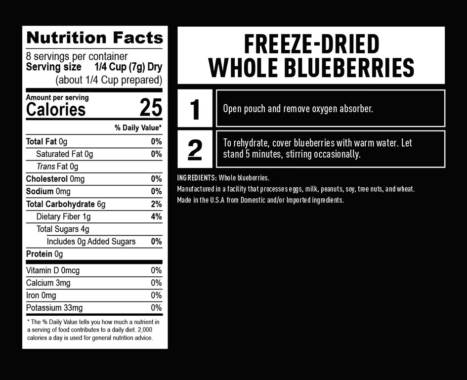 Freeze-Dried Blueberries