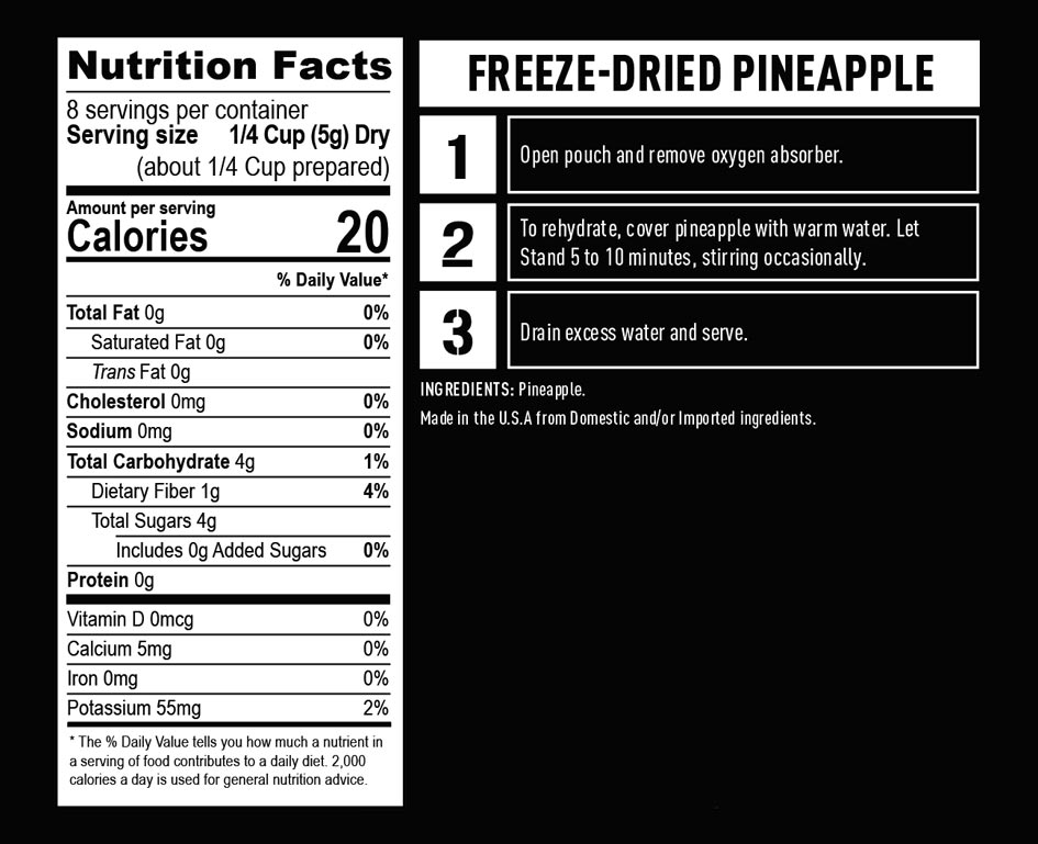 Freeze-Dried Pineapple