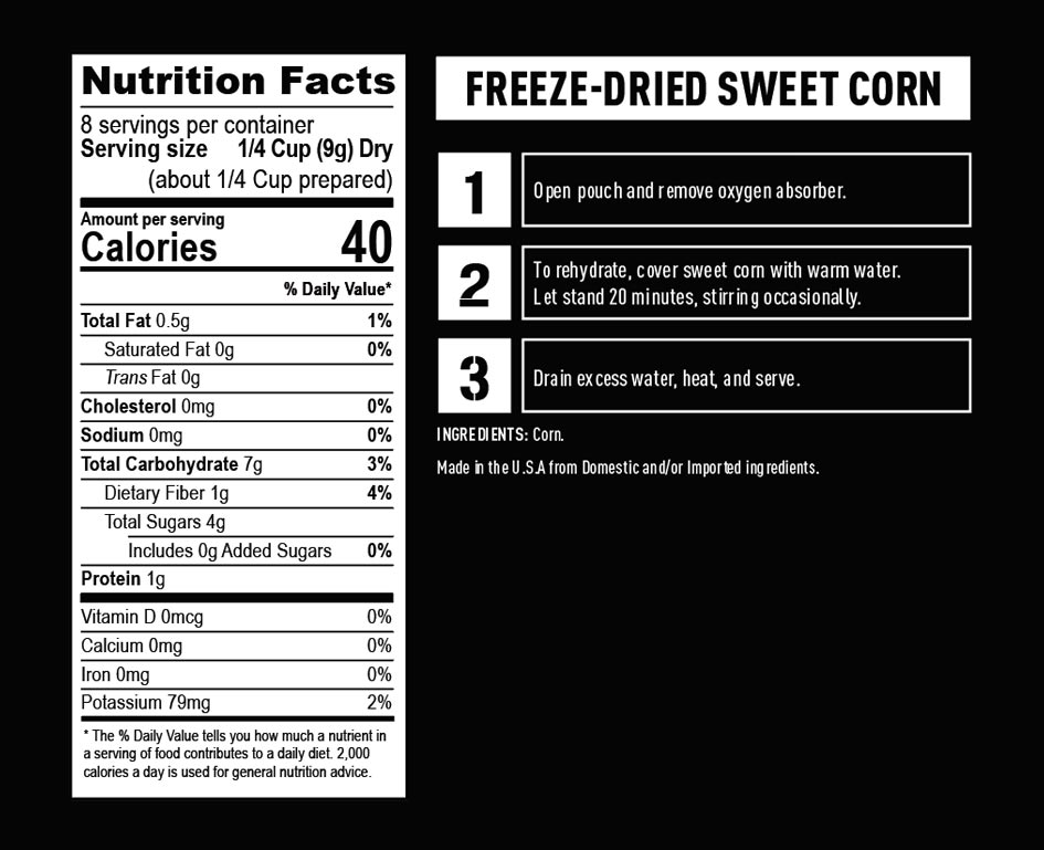 Freeze Dried Corn