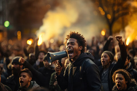 people protesting