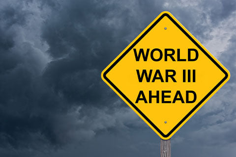 World War 3 Ahead Road Sign