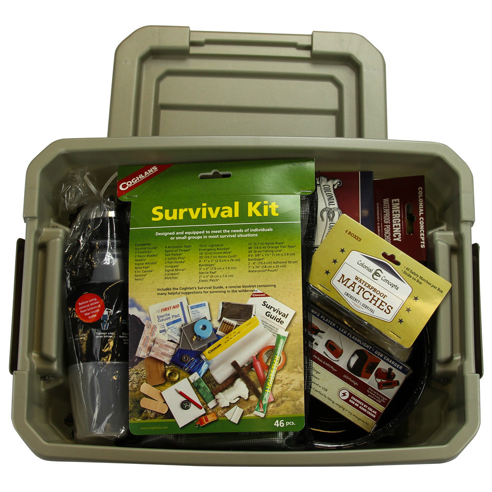 Preparedness Survival Kit Self Reliance Starter Tote 60 Items My