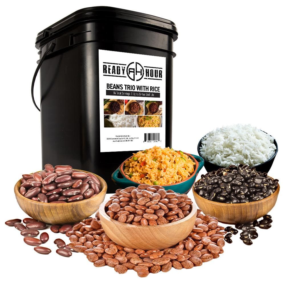 Beans Trio Rice Case Pack Kit Emergency Food Bulk Essentials My Patriot Supply