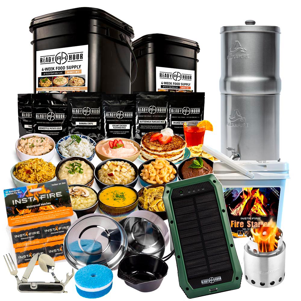 Ultimate Solar Power & Cooking Emergency Food Kit My Patriot Supply