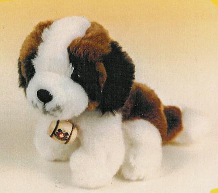 st bernard stuffed toy