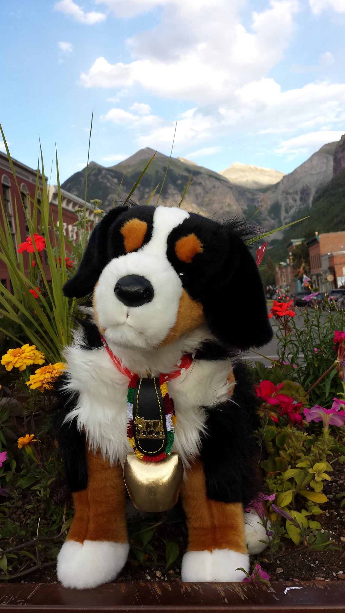 giant stuffed bernese mountain dog